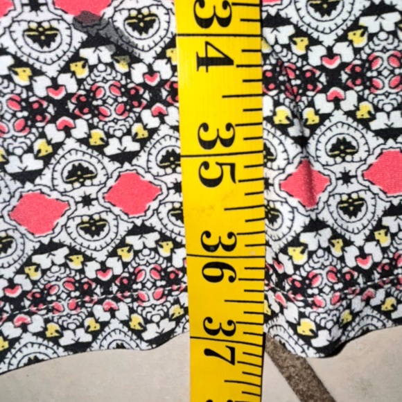 London Style Midi Sz 6 Dress paisley and geometric print black/tan/white/ pink - Picture 7 of 7